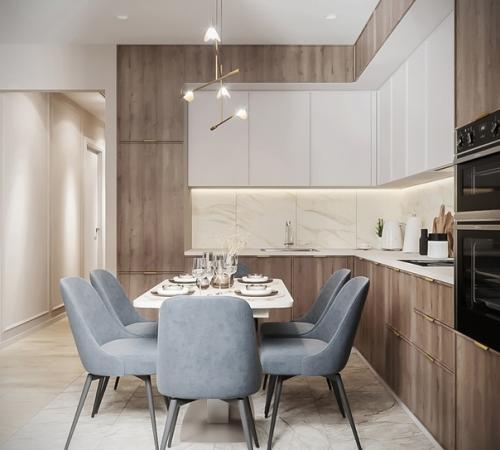 Кухня - гостиная площадью 37 кв.