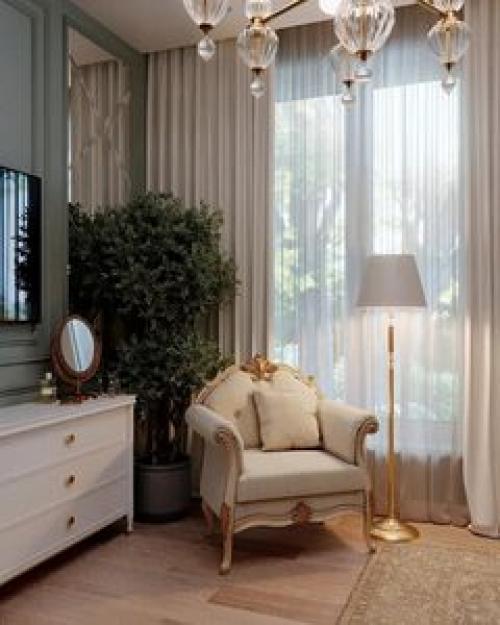 Красивая спальня.  Стиль - современная классика. 04