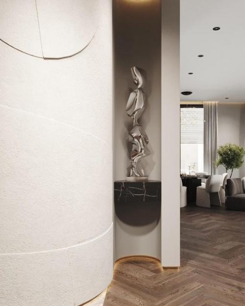 Стильная прихожая.  Необычное решение для обычного помещения. 04