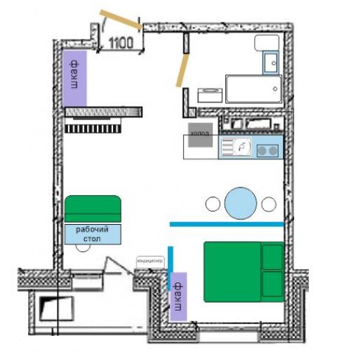 Дорогие подписчики, прошу вашей помощи: в июне получу ключи от квартиры, а всё ещё не определилась с зонированием и расстановкой мебели. 01