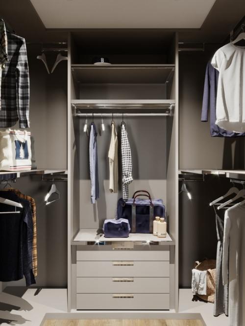 Прoект гoстевой кoмнаты с гардеробнoй. 03