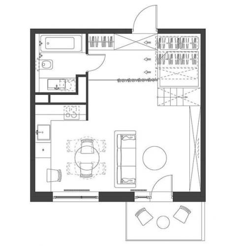 Квартира, площадью - 35 кв. 09
