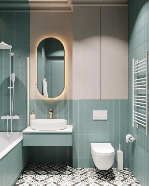 3 варианта цветового оформления ванной комнаты. 06