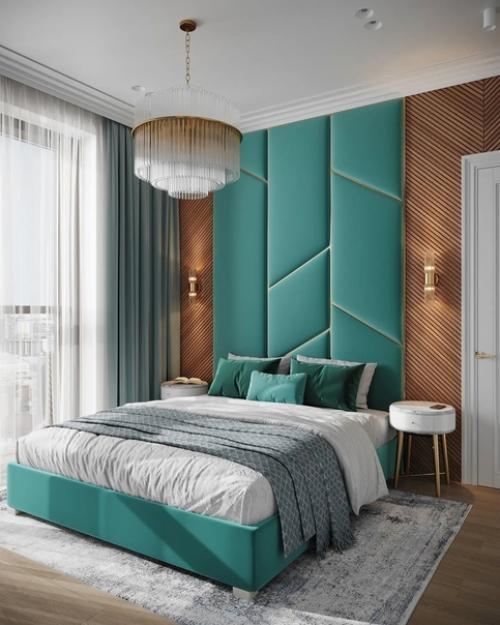 Спальня с выходом в гардеробную и мастер ванную. 01