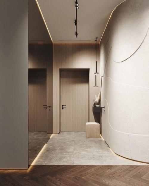 Стильная прихожая.  Необычное решение для обычного помещения. 02