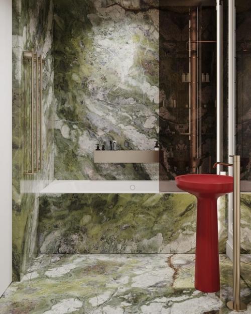 Интерьер ванной комнаты в стиле современная классика. 03