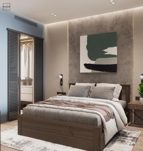 Спальня с гардеробом.