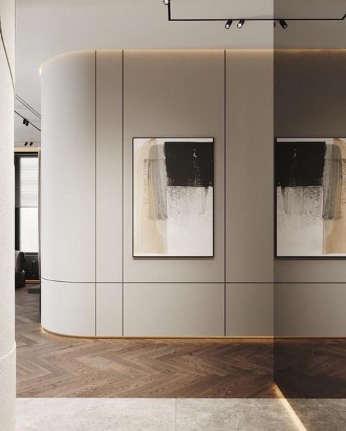 Стильная прихожая.  Необычное решение для обычного помещения. 03