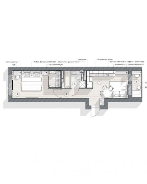 Квартира, площадью - 36, 69 кв. 08