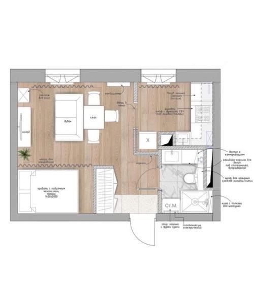 Квартира, площадью - 28 кв. 07