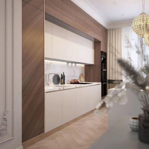 Гостиная, кухня и прихожая из одного проекта. 06