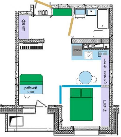 Дорогие подписчики, прошу вашей помощи: в июне получу ключи от квартиры, а всё ещё не определилась с зонированием и расстановкой мебели. 06