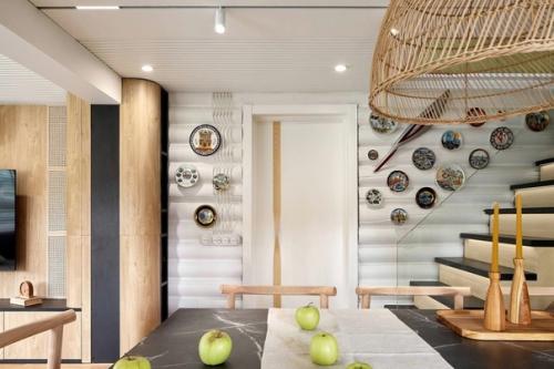 Кухня - гостиная в загородном доме. 03