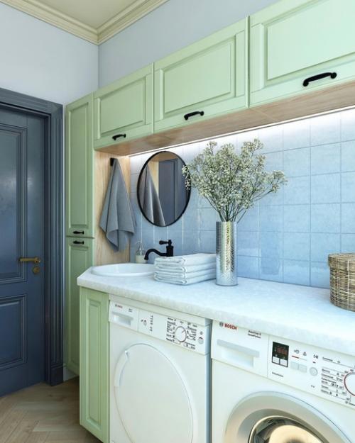 Обустройство прачечной в загородном доме. 01