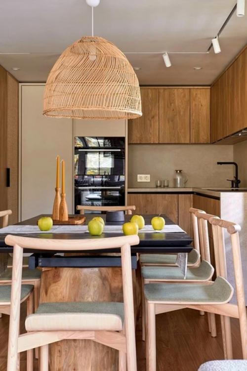 Кухня - гостиная в загородном доме. 07