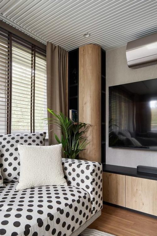 Кухня - гостиная в загородном доме. 05