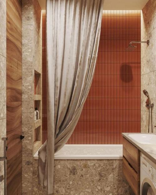 Яркая и сочная ванная комната. 01