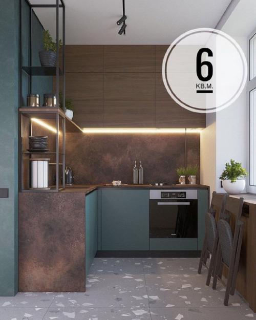 Кухня, площадью - 6 кв.