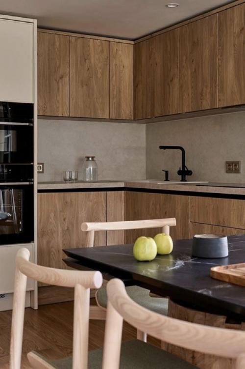 Кухня - гостиная в загородном доме. 06