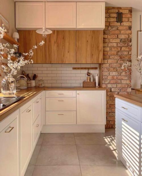 Классика, которая никогда не выйдет из моды - идеальное сочетание натурального дерева и чистого белого цвета! 06