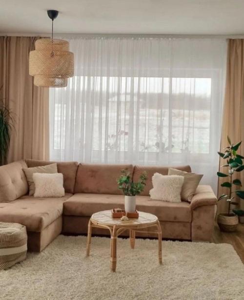 Природные оттенки создают спокойную обстановку в доме, наполняя её гармонией жизни. 03