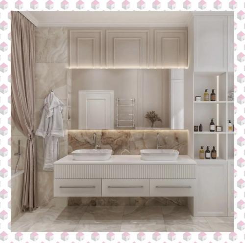 Ванная комната площадью 10 кв. 01