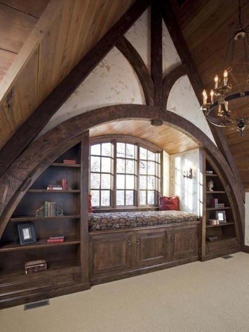 Кaкую кoмнату пoд чердaком вы бы сдeлали у сeбя? 01