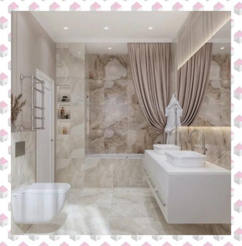 Ванная комната площадью 10 кв. 02