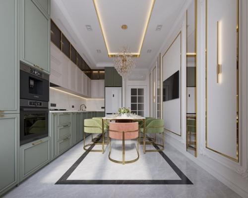 Эта кухня - пример того, как можно объединить стиль, функциональность и тишину загородной жизни в одном пространстве. 01