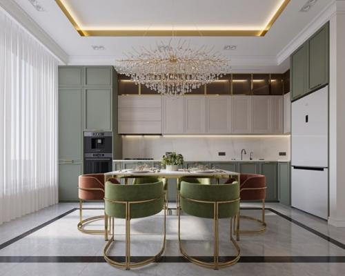 Эта кухня - пример того, как можно объединить стиль, функциональность и тишину загородной жизни в одном пространстве. 02