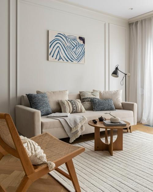 Этот интерьер - о спокойствии, удобстве и естественном свете. 04