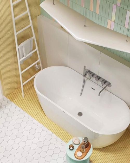 Необычный дизайн - проект ванной комнаты. 03