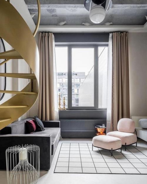 Двухуровневая квартира, общей площадью 41 кв. 03