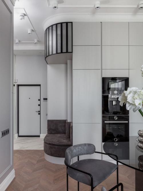 Монохромная квартира площадью 47 кв.