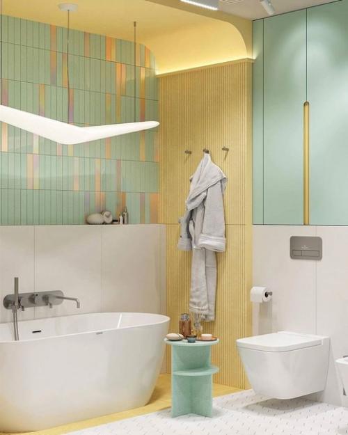 Необычный дизайн - проект ванной комнаты. 01