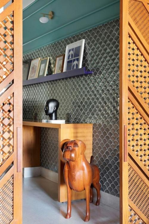 Красочная квартира с коллекцией винтажа. 08