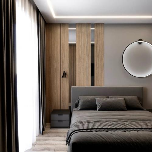 Спальня из проекта квартиры для молодого человека. 01