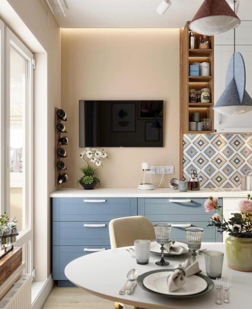 Кухня - гостиная, площадью - 13, 2 кв. 04