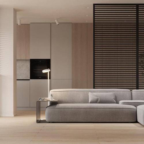 Стильная кухня - гостиная. 03