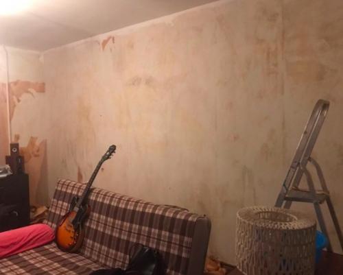 Оформили стену в детской.