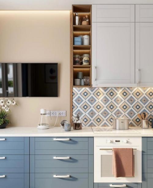 Кухня - гостиная, площадью - 13, 2 кв. 02