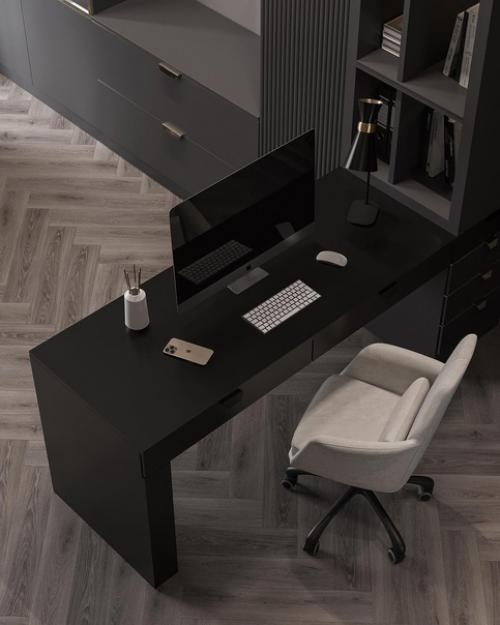 Интерьер спальни в загородном доме. 04