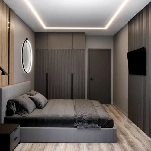 Спальня из проекта квартиры для молодого человека. 03