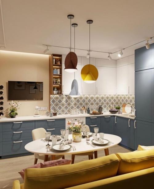 Кухня - гостиная, площадью - 13, 2 кв. 06