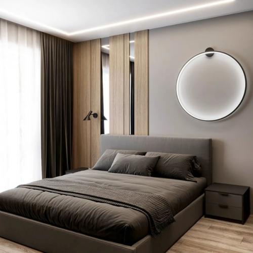 Спальня из проекта квартиры для молодого человека.