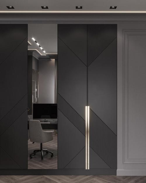 Интерьер спальни в загородном доме. 02