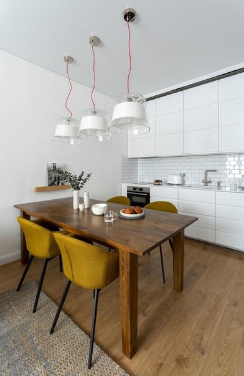 Светлая квартира в скандинавском стиле.