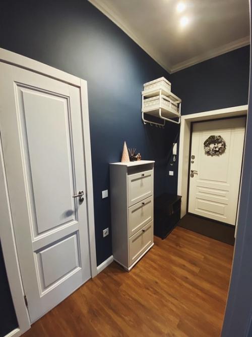Хочу поделиться результатом, наконец - то доделали прихожую в какой-то момент решили полностью перекрасить и уйти в цвет, ни на минуту не пожалели. 04