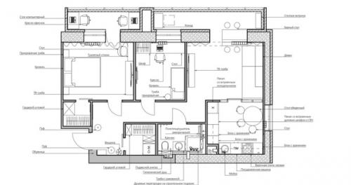 Трехкомнатная квартира, площадью: 70 кв. 09