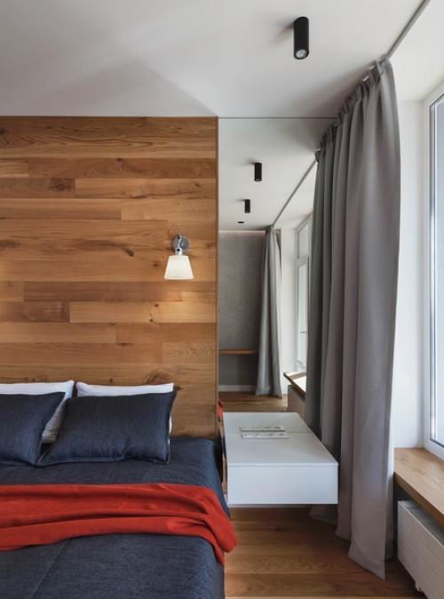 Парящая кровать в дизайн - проекте Структура и Свет. 04